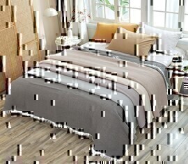 Покрывало хлопковое 46..254 7Я, 4608254, темно-серый